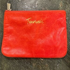 Rebecca Minkoff Leather Orange Pouch/Clutch